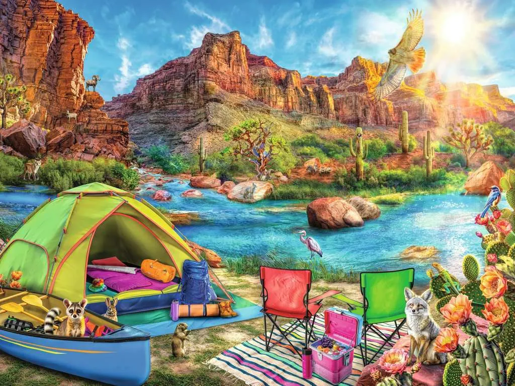 1500pc Puzzle - Canyon Camping