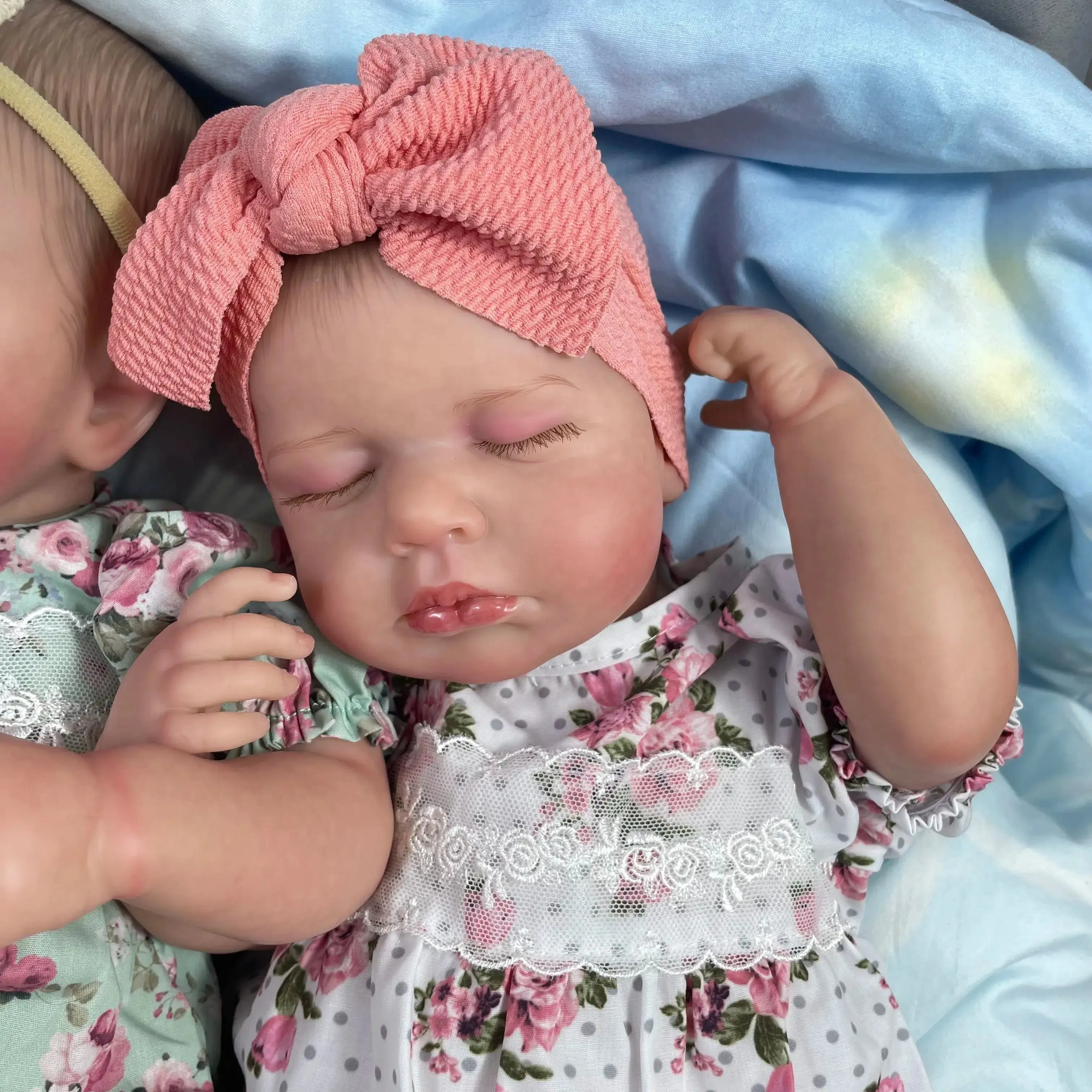 20-Inch Finished Reborn Baby Doll Twins - Isabella and Olivia