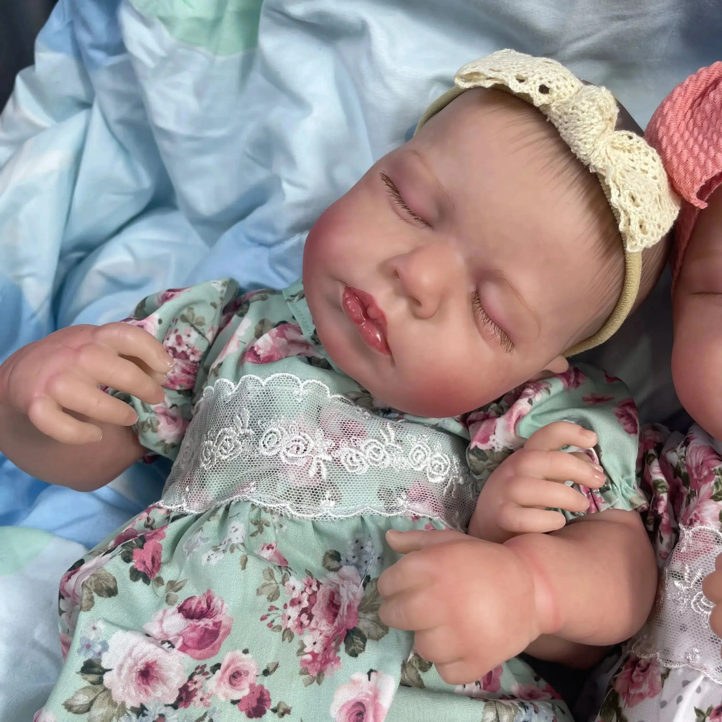 20-Inch Finished Reborn Baby Doll Twins - Isabella and Olivia