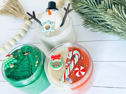 3 jar Christmas Playdough