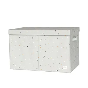 3 Sprouts Toy Chest Recycled Fabric - Terrazzo Green