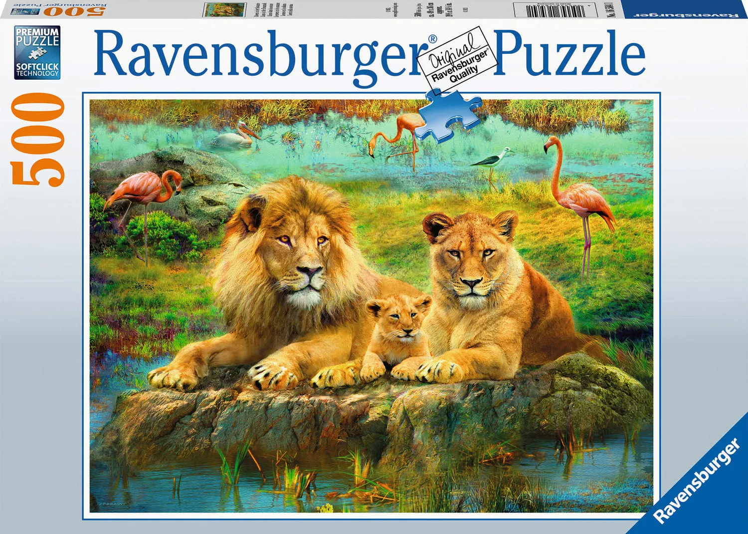 500pc Puzzle - Lions of the Savannah