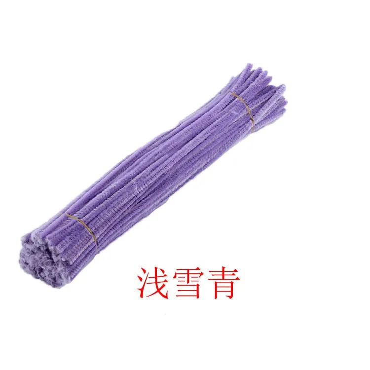 50/100 Pcs 30cm Chenille Stems Stick Cleaners Kids Educational Toys Handmade Colorful Chenille Stems Pipe for DIY Craft Supplies