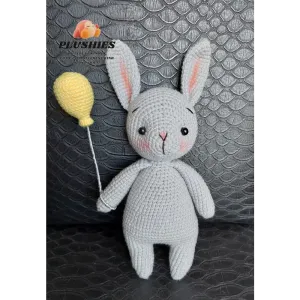 Adorable Bunny Plush Toy With Balloon