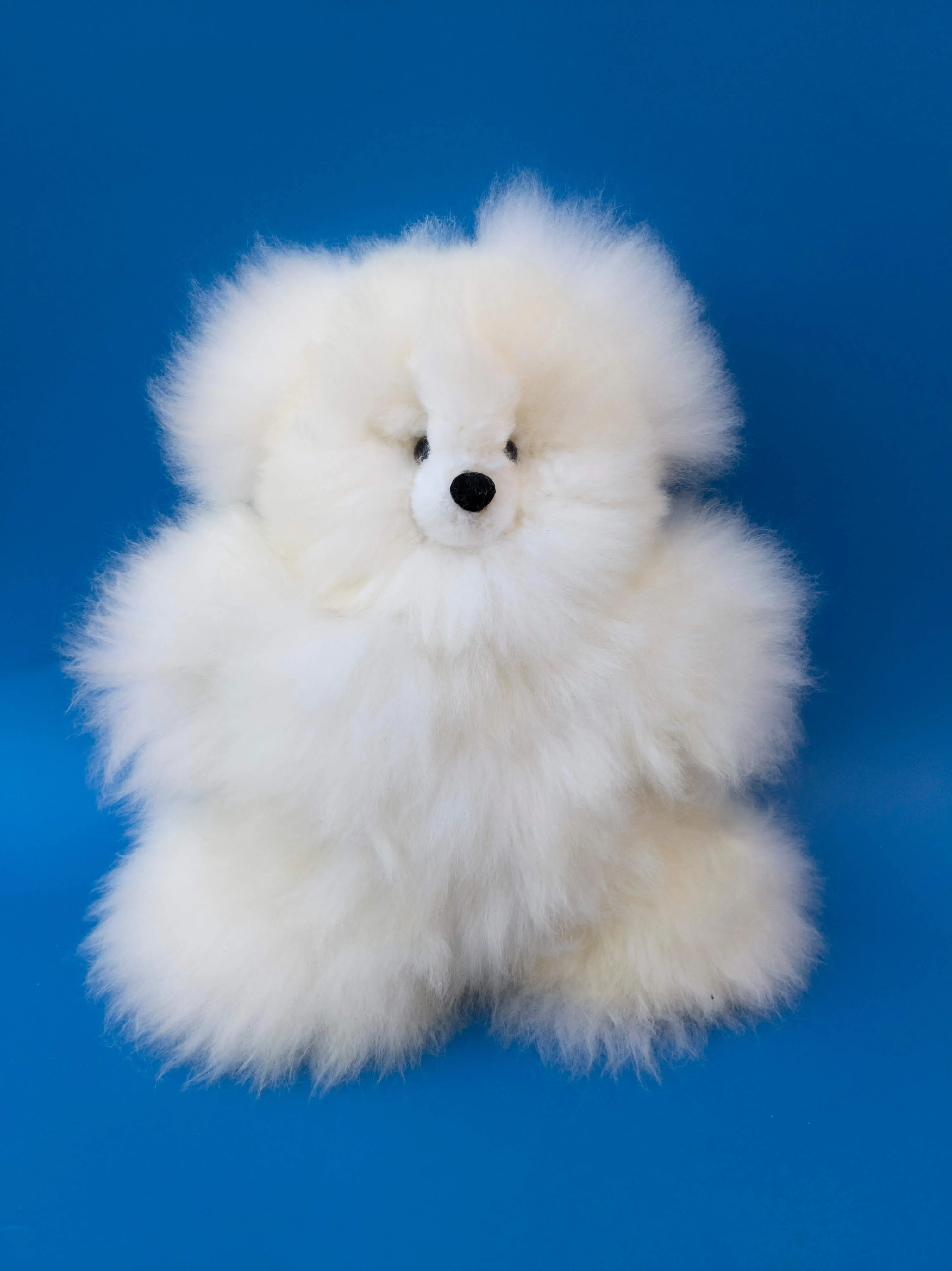 Alpaca Stuffed Animal Small White Bear