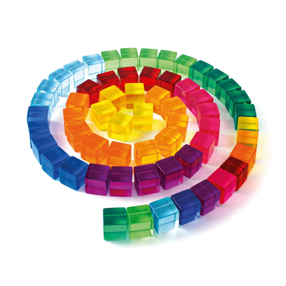 Bauspiel translucent cubes 100 pcs