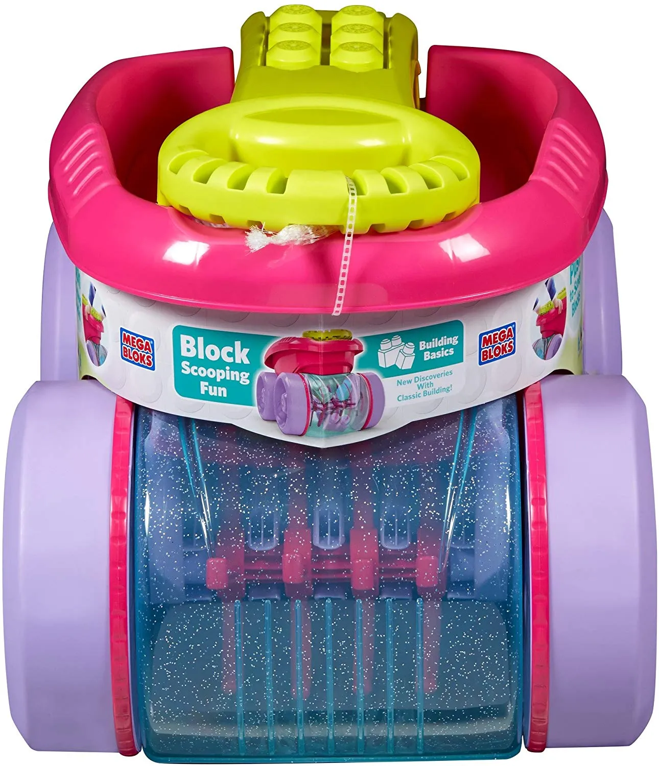 Block Scooping Wagon Building Set Pink