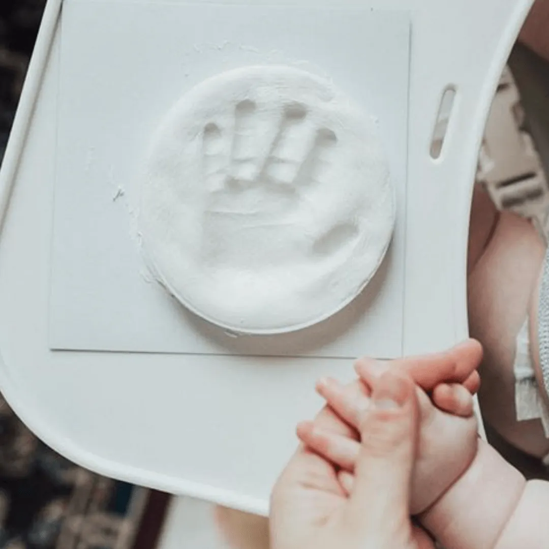 Bubzi Co Baby Handprint & Footprint Clay Ornament Keepsake Kit