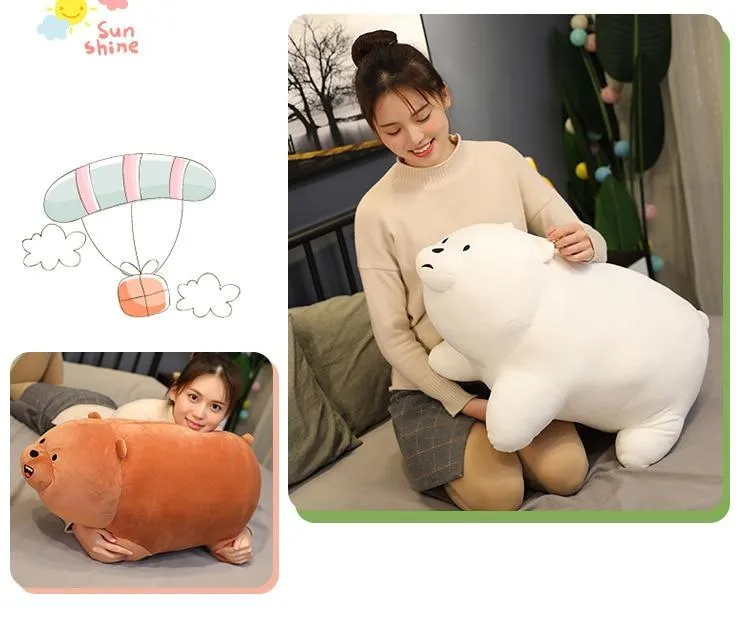 Children Stuffed Animals Little Bear Bare Plush Toys Cartoon Figure Plush Doll Pillow Soft Cute Plush Stuff Birthday Gift Kids