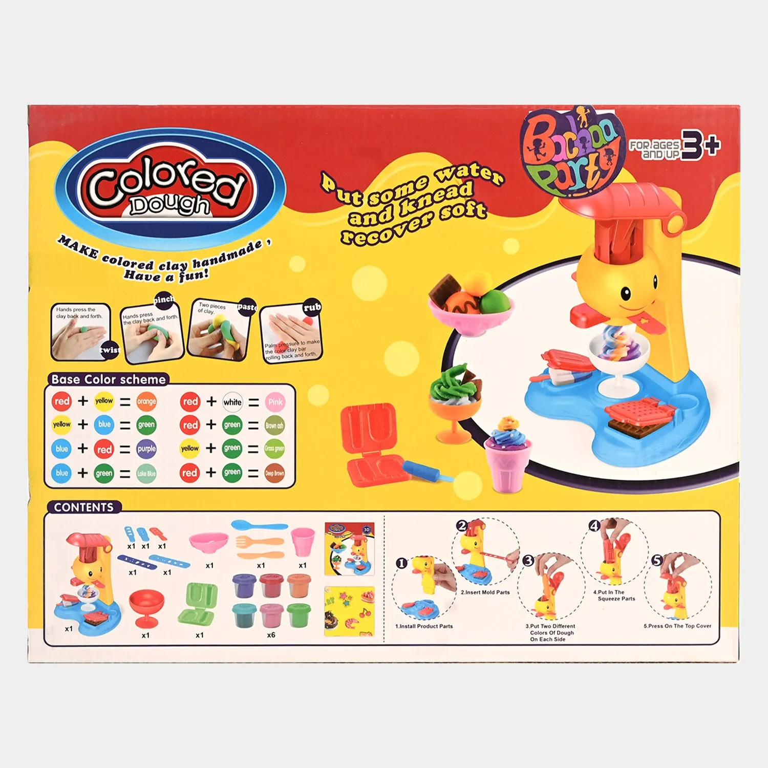 CLAY ICE CREAM MAKER SET PLAY DOUGH