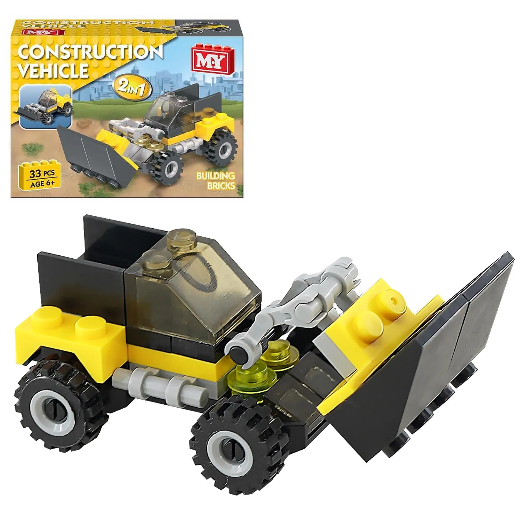 Construction Vehicles Building Bricks 2 in 1