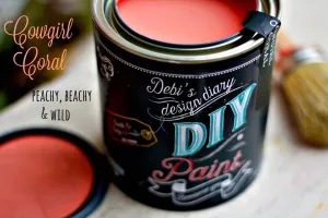 Cowgirl Coral DIY Paint by Debi's Design Diary