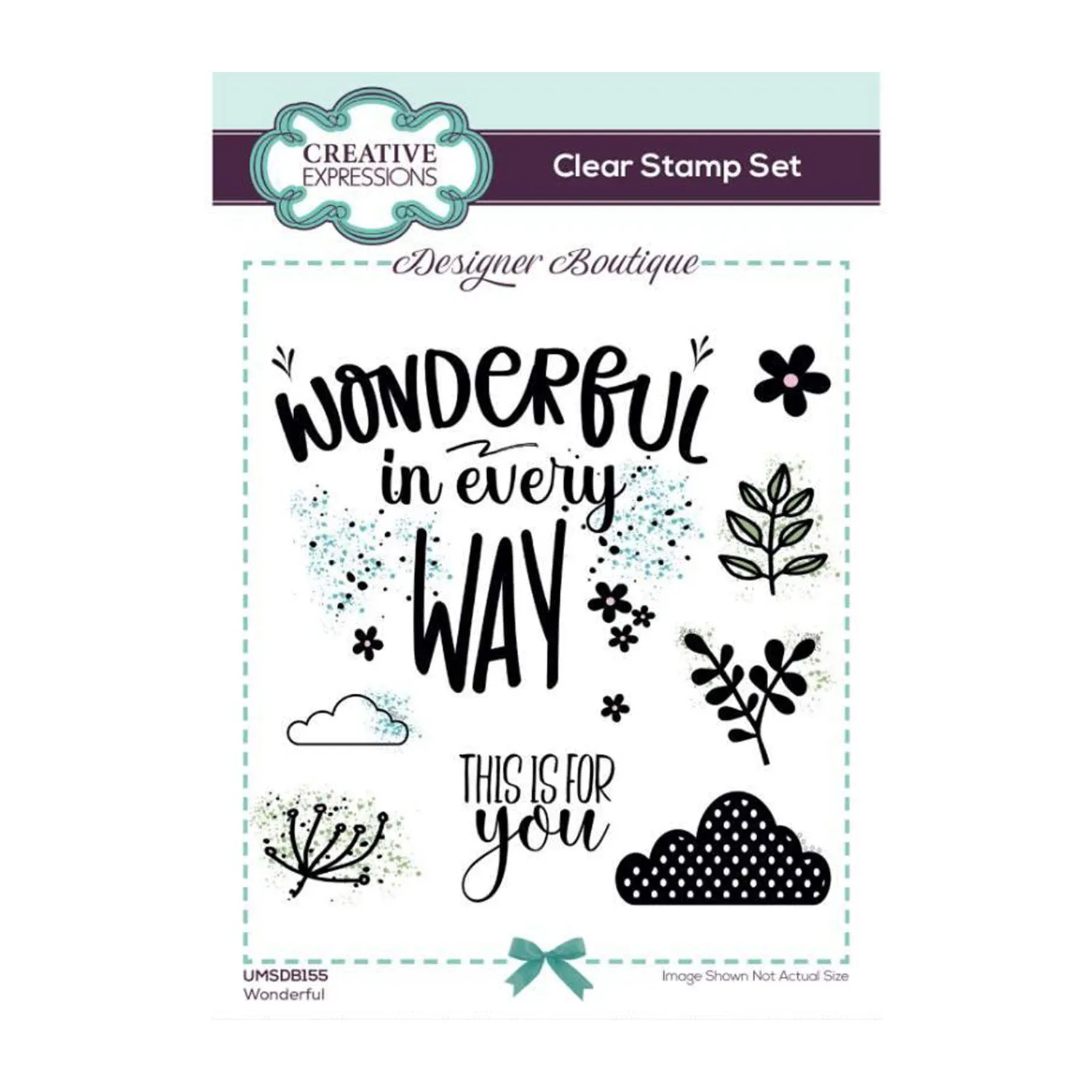 Creative Expressions Designer Boutique Clear Stamp 6"x 4" - Wonderful*