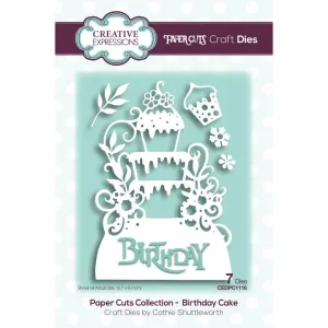 Creative Expressions Paper Cuts Craft Dies - Birthday Cake*