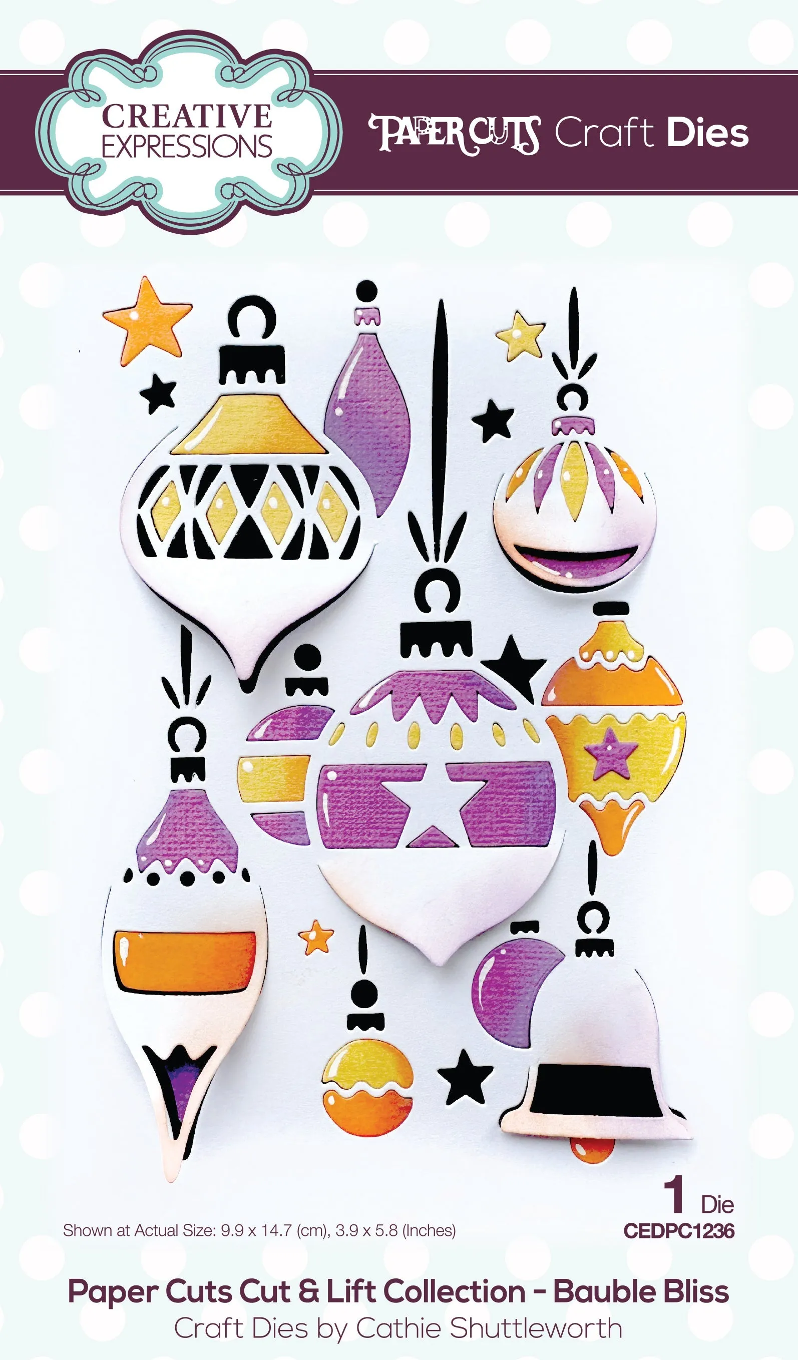 Creative Expressions Paper Cuts Cut & Lift Collection Bauble Bliss Craft Die