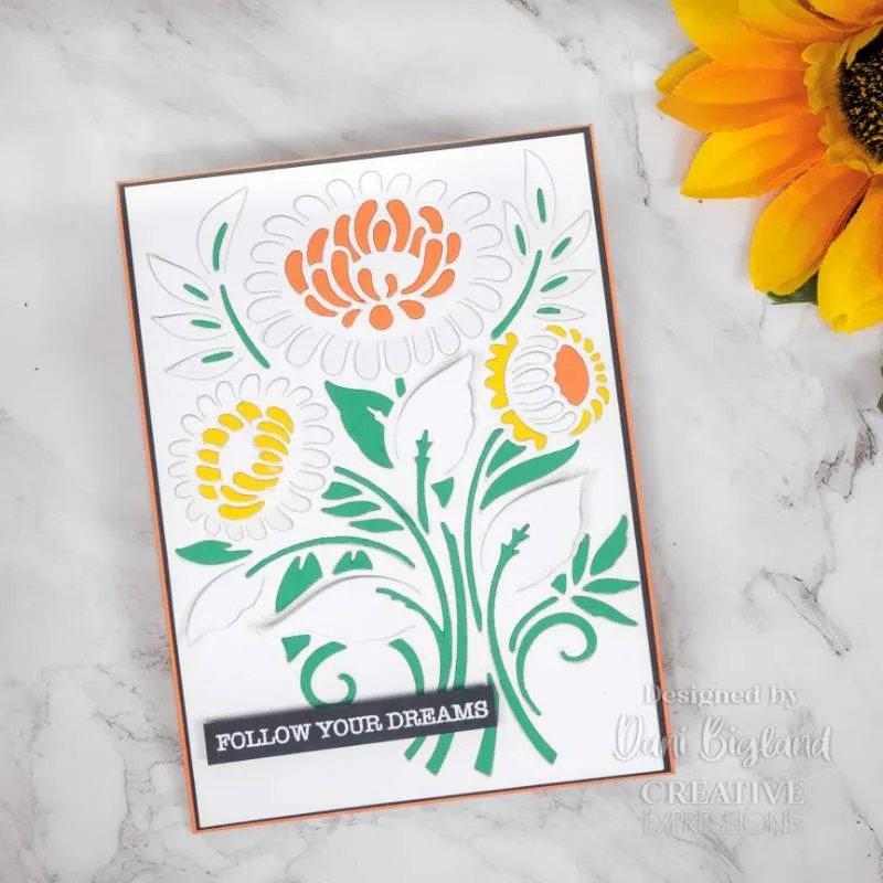 Creative Expressions Paper Cuts Cut & Lift Craft Die - Zinnia*