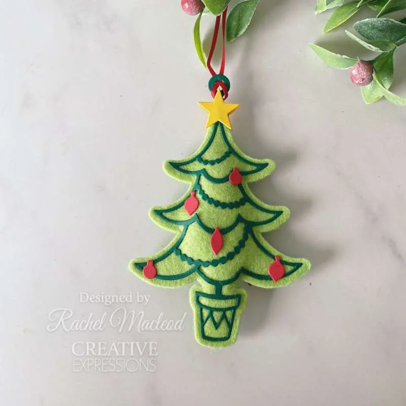 Creative Expressions Paper Cuts Festive Christmas Tree Craft Die