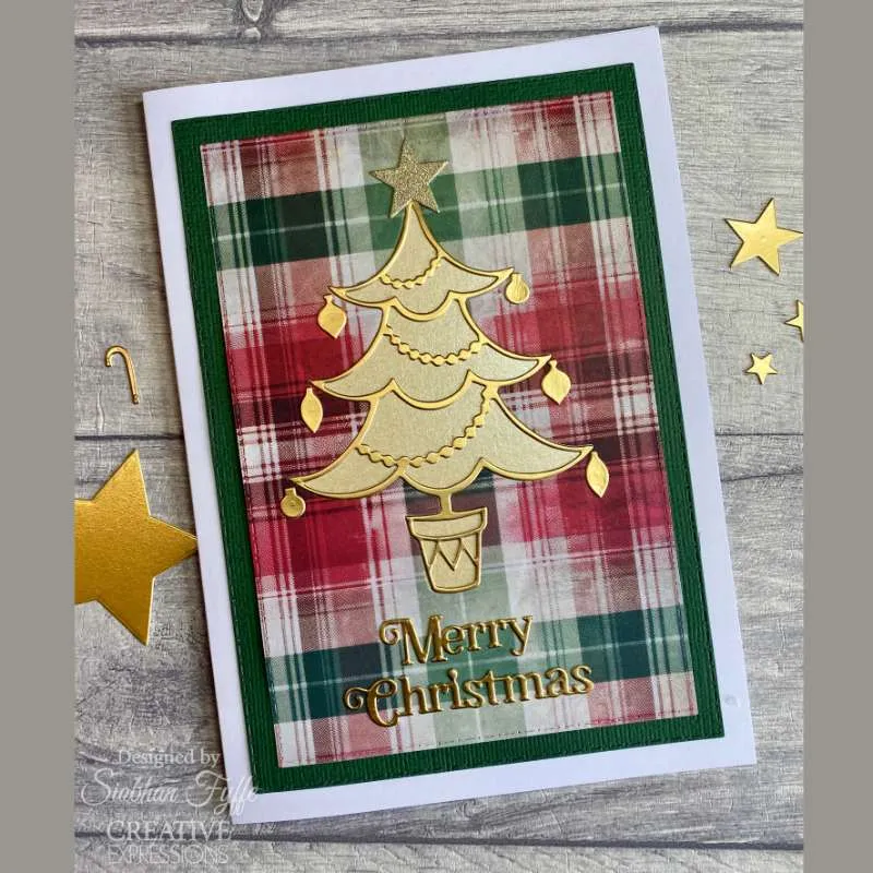 Creative Expressions Paper Cuts Festive Christmas Tree Craft Die