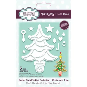 Creative Expressions Paper Cuts Festive Christmas Tree Craft Die