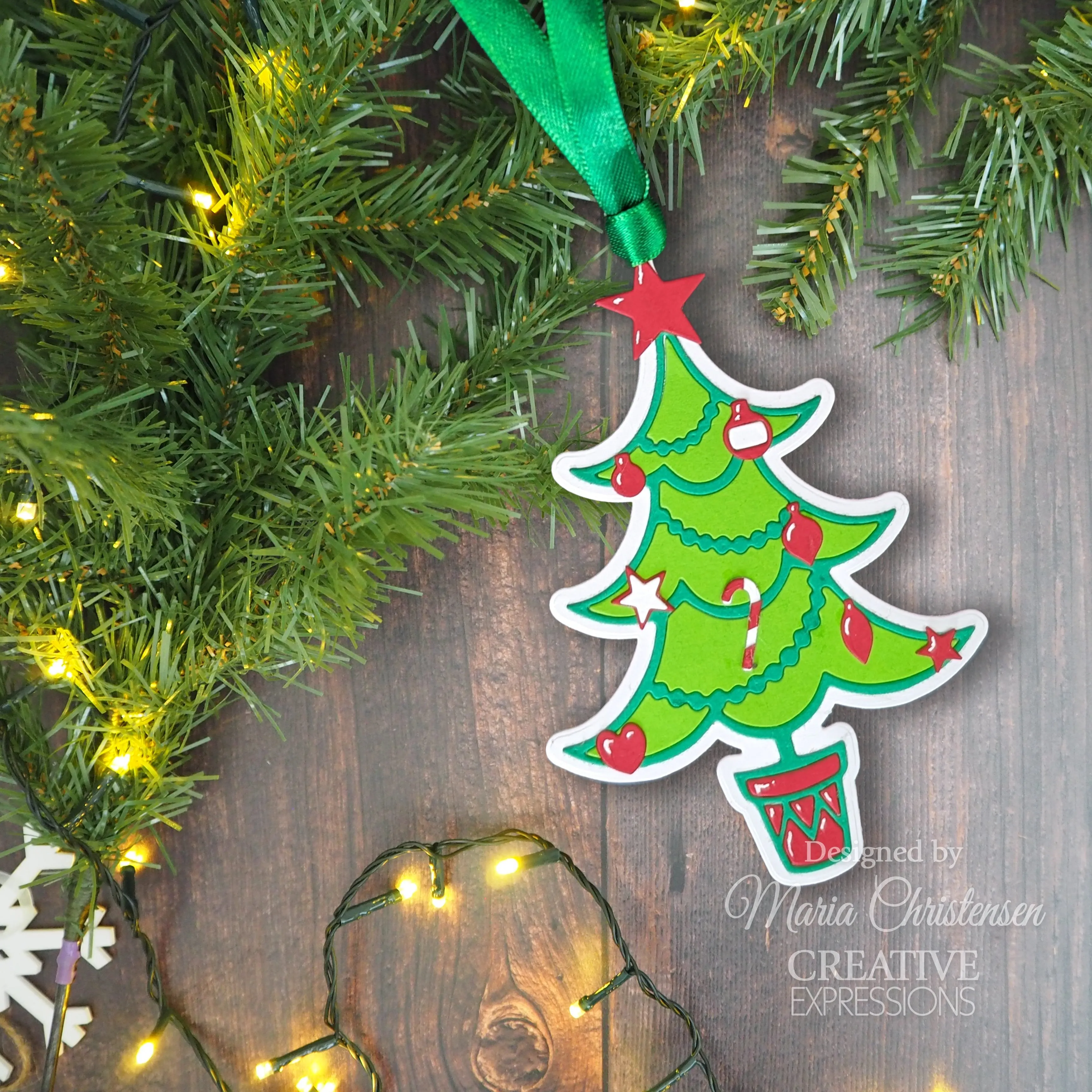 Creative Expressions Paper Cuts Festive Christmas Tree Craft Die