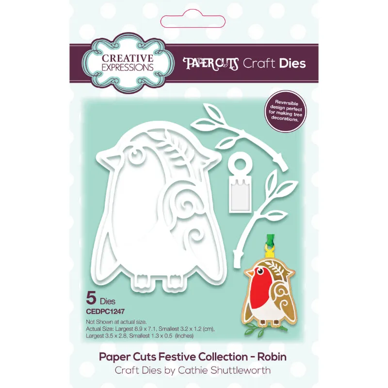 Creative Expressions Paper Cuts Festive Robin Craft Die