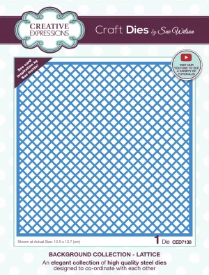 Creative Expressions Sue Wilson Background Lattice Craft Die