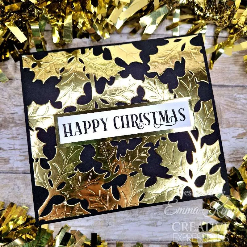 Creative Expressions Sue Wilson Festive Holly Floating Frame Craft Die