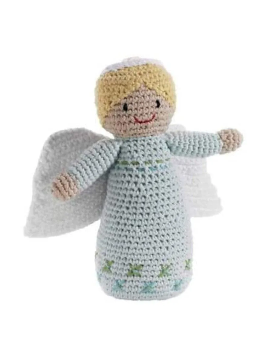 Crochet Fair Trade Rattle Toy - Angel