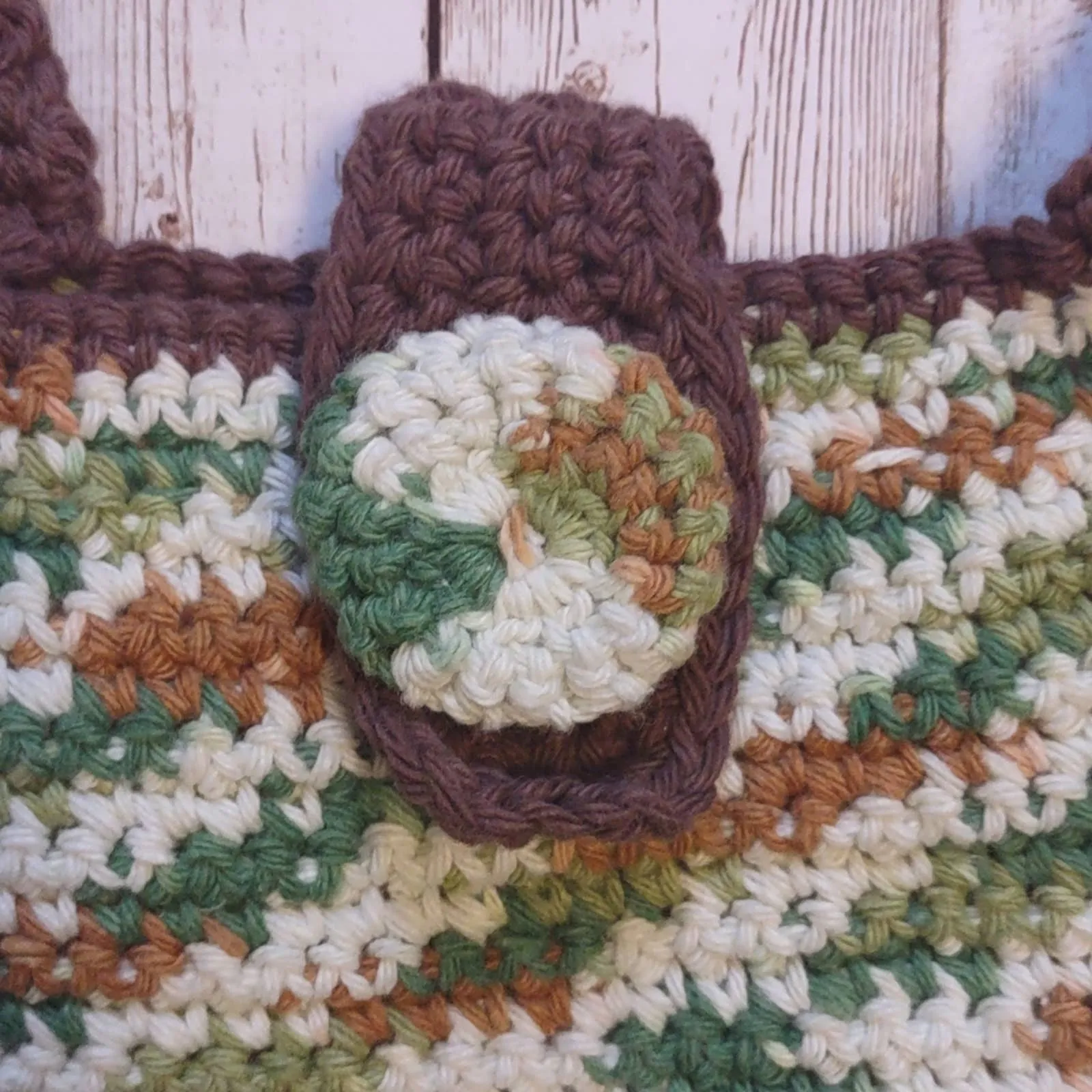 Crochet Knit Handmade Festival Tote Bag