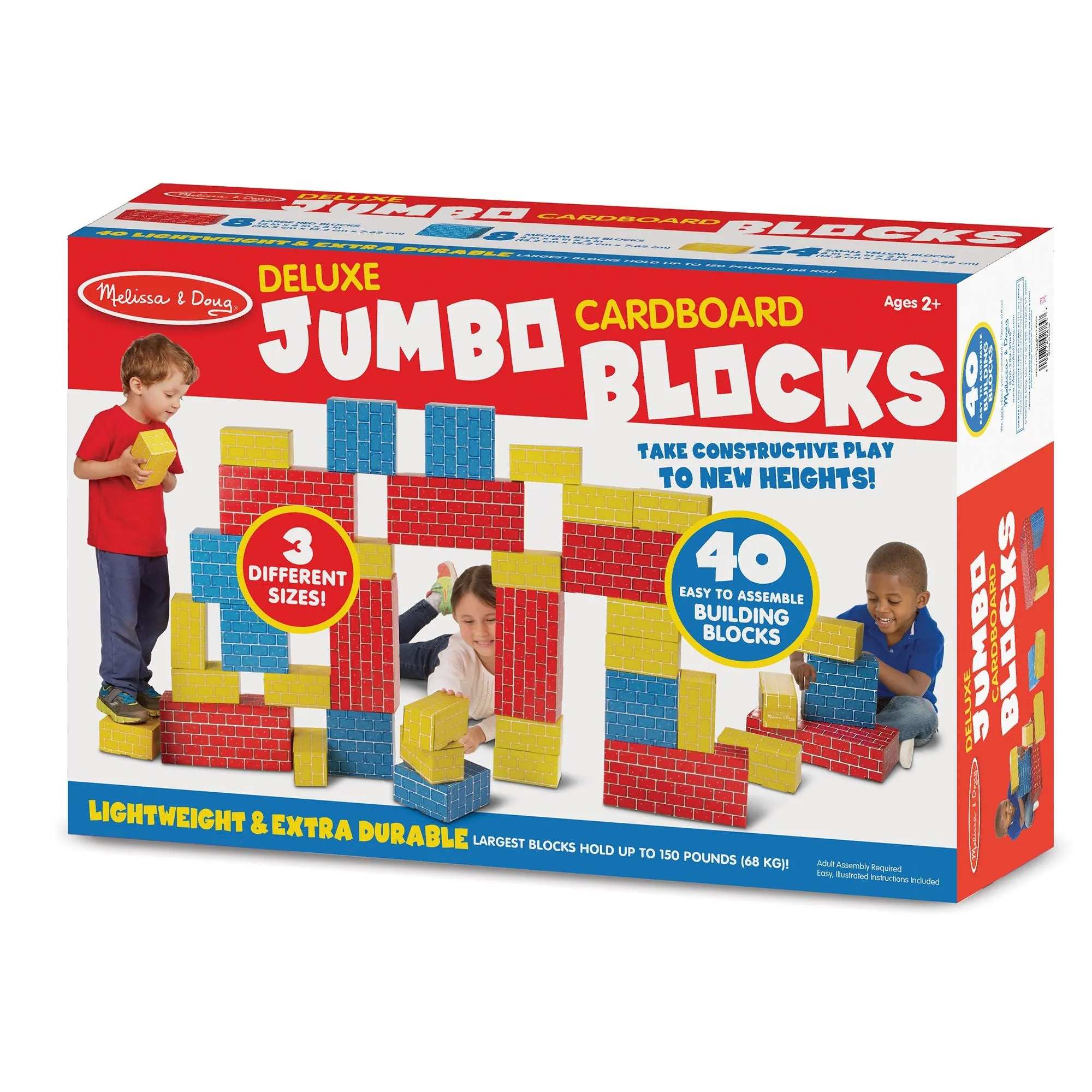 Deluxe Jumbo Cardboard Blocks - 40pc