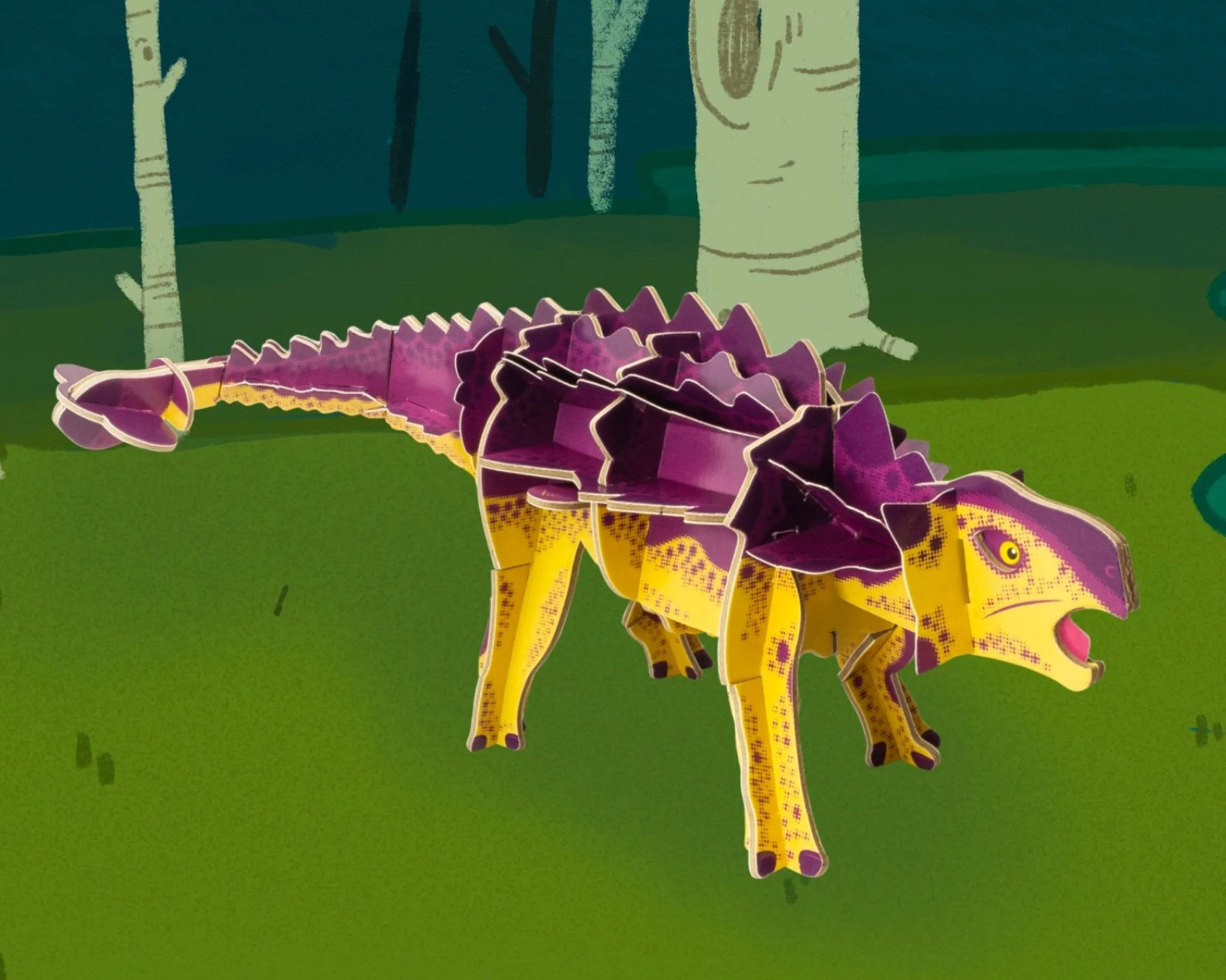 Dino STEM Build - Ankylosaurus with Moving Mechanisms