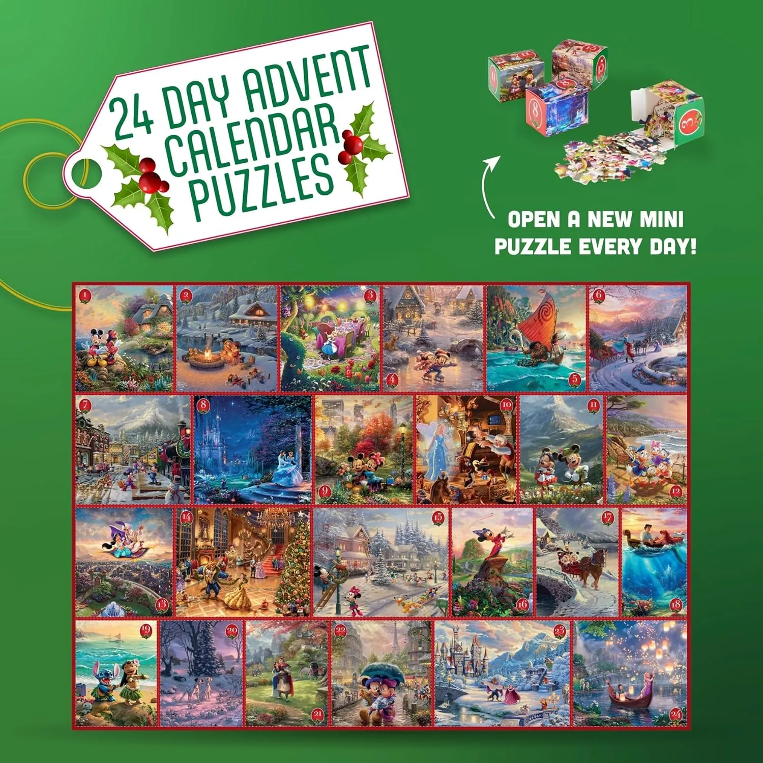 Disney Puzzle 24 Day Holiday Countdown Calendar