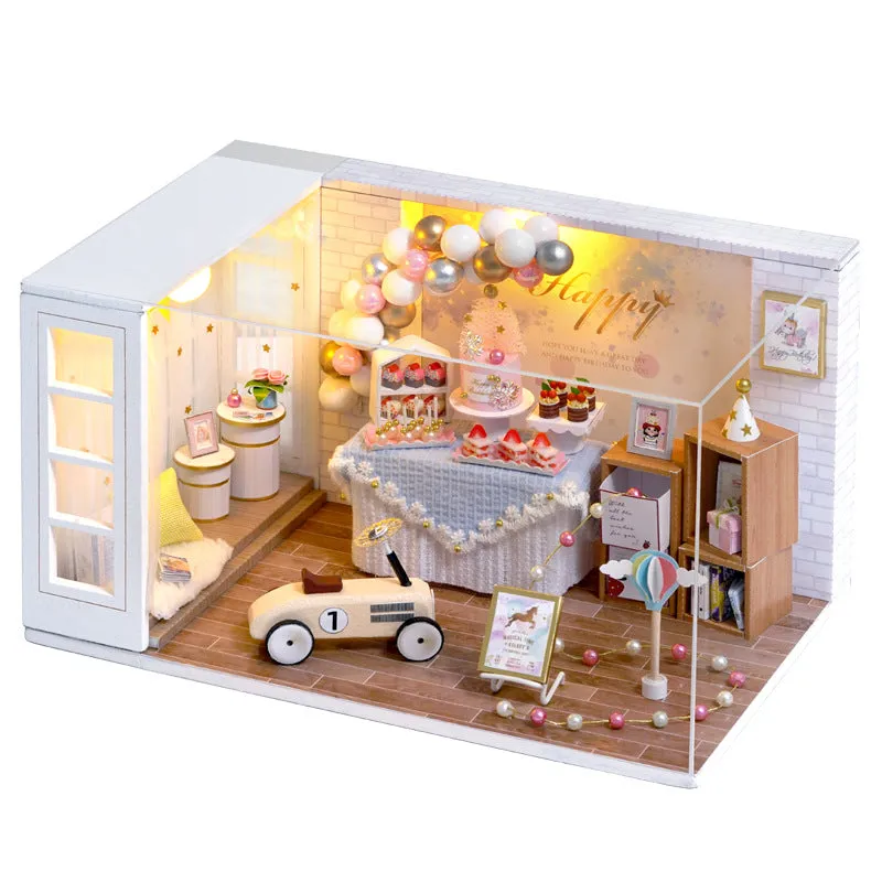 DIY house handmade gifts toys building models girls birthday gifts educational toys