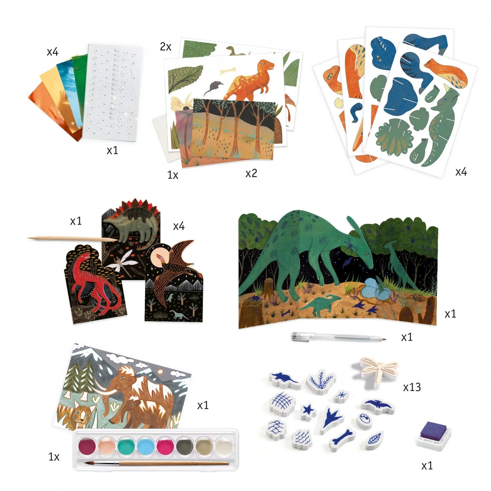 Djeco Dino Box Multi-Activity Art Box