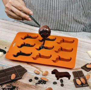 Dog Mold -Dachshund Chocolate Mold - Diy Handmade Essential Oil Soap Cake -  Food Grade Silicone - Resin Clay Candy Cupcake Mould Decorating