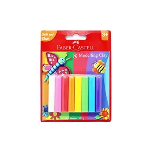 FABER-CASTELL 8 Modelling Clay 100 GM Blister