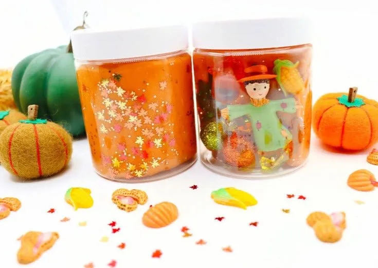 Fall Playdough Jar