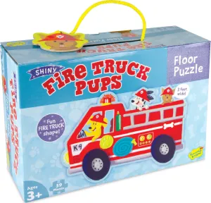 Fire Truck Pups Shiny Floor Puzzle 39pc