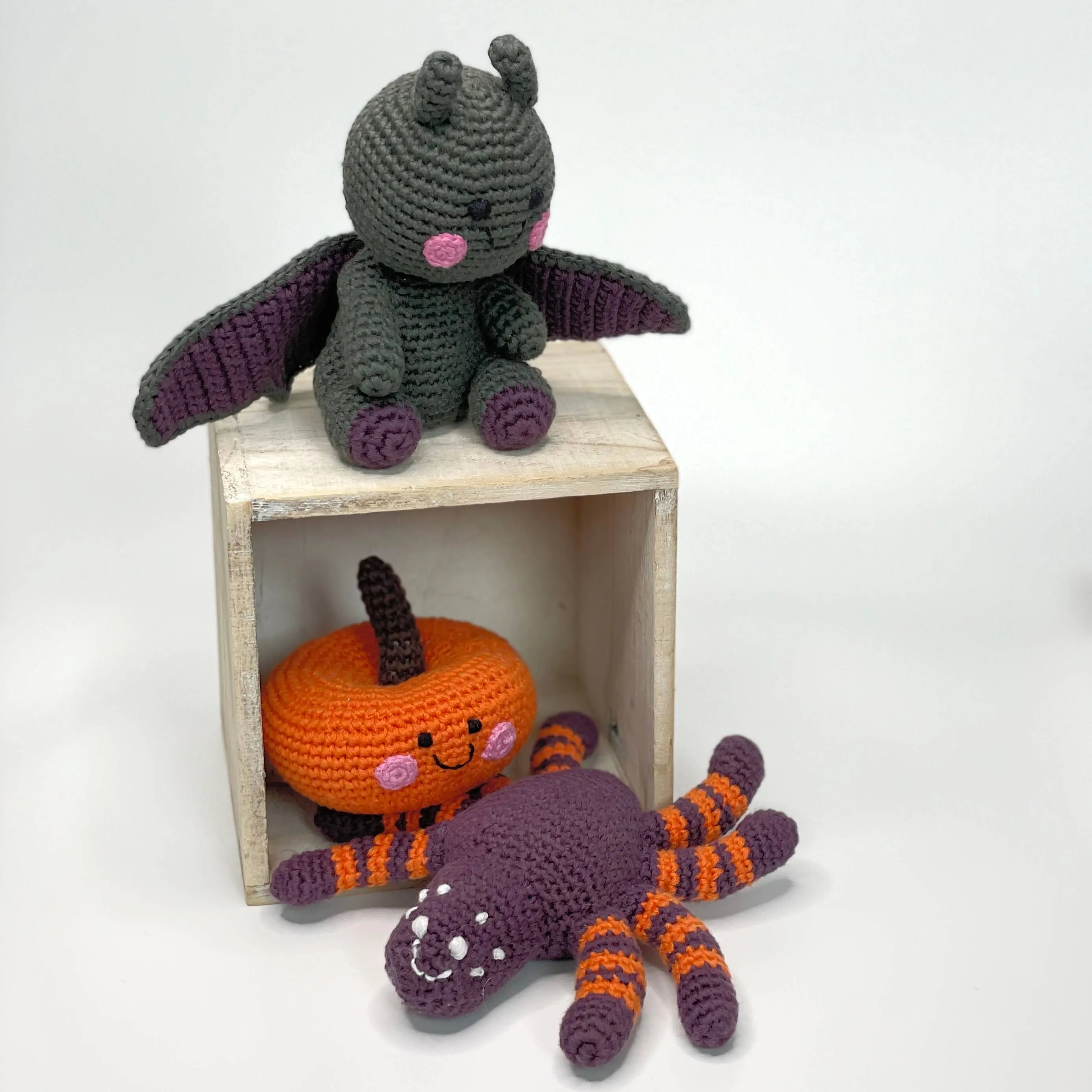 Friendly Plush Pumpkin Rattle