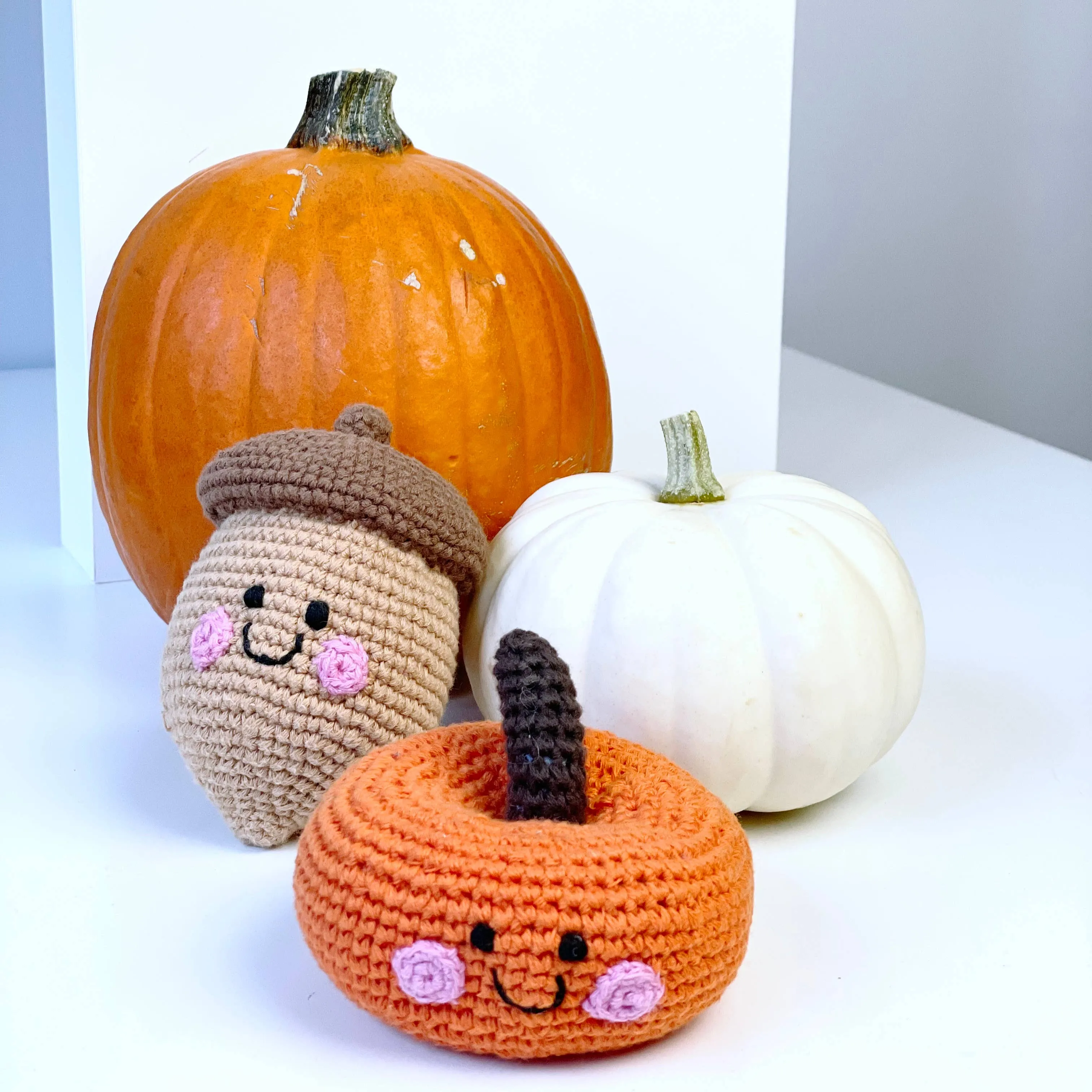 Friendly Plush Pumpkin Rattle