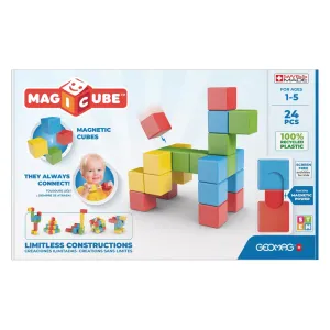 GeoMag Magicube Try-Me Recycled Building BLocks- 24 pcs