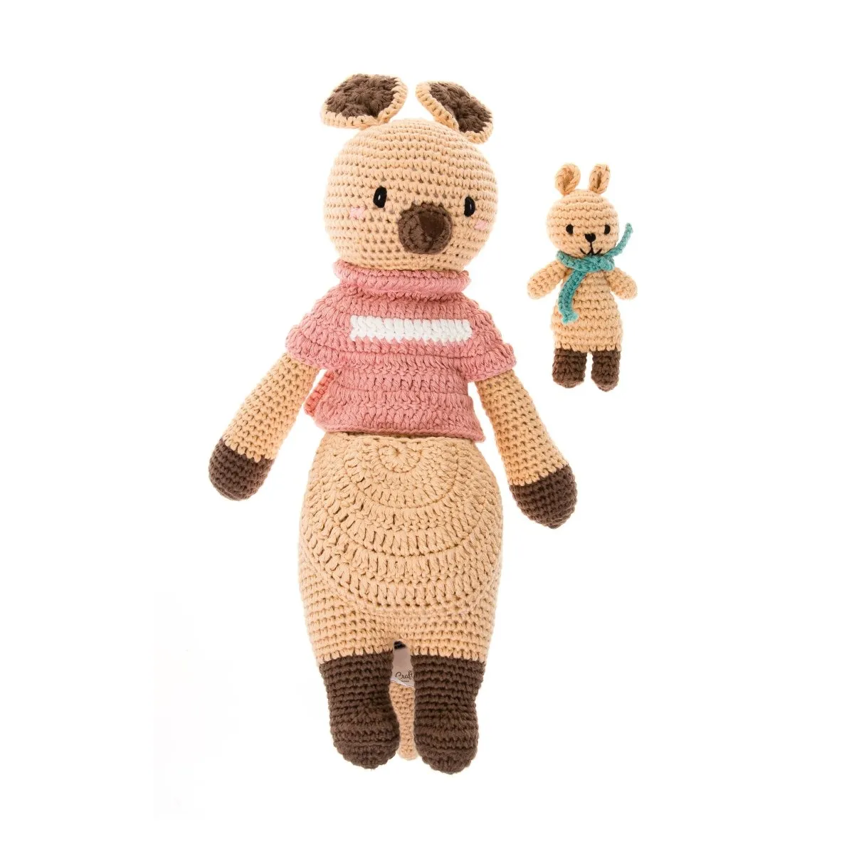 Handmade Crochet Doll: Karo and Baby