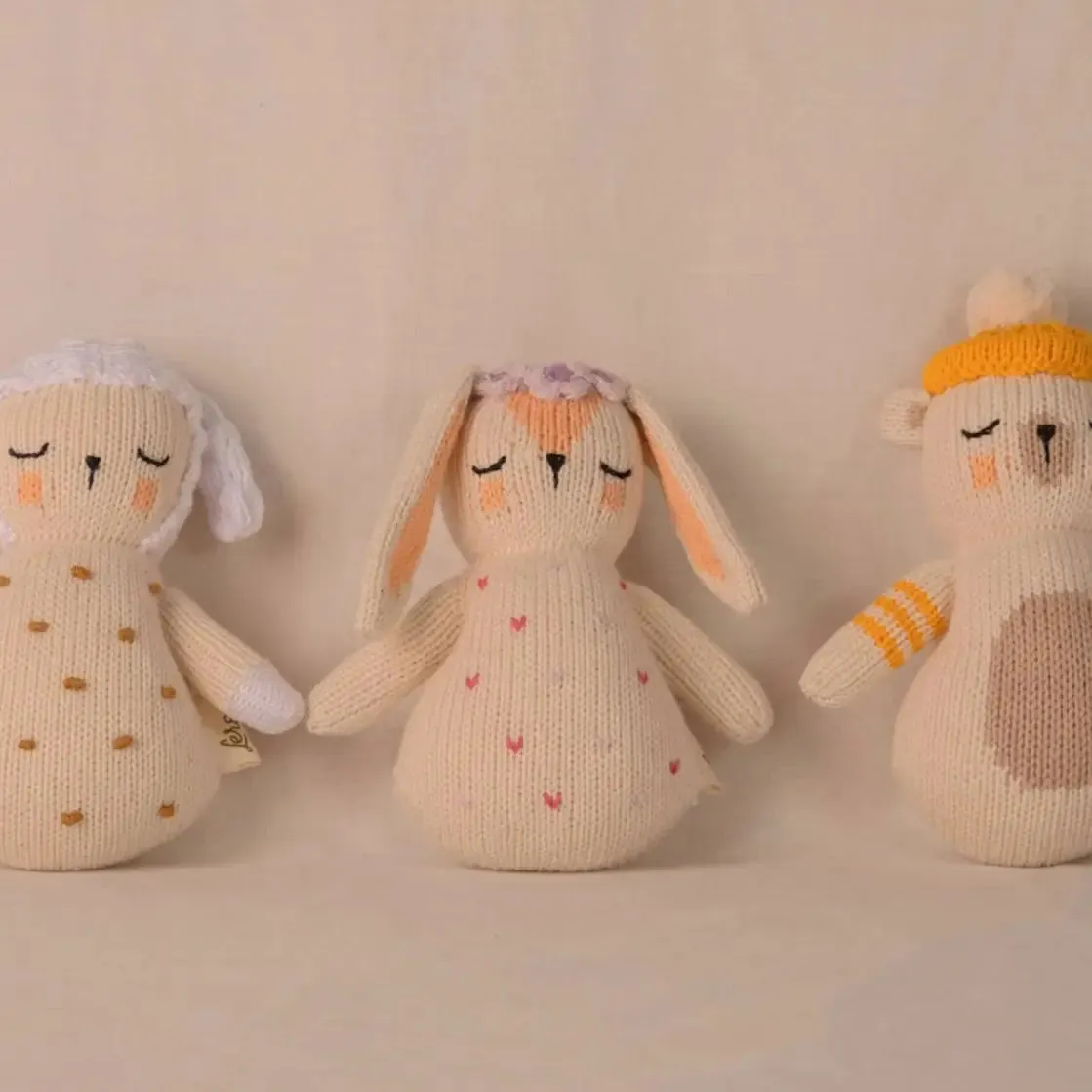 Handmade Fair Trade Rattle - Bunny