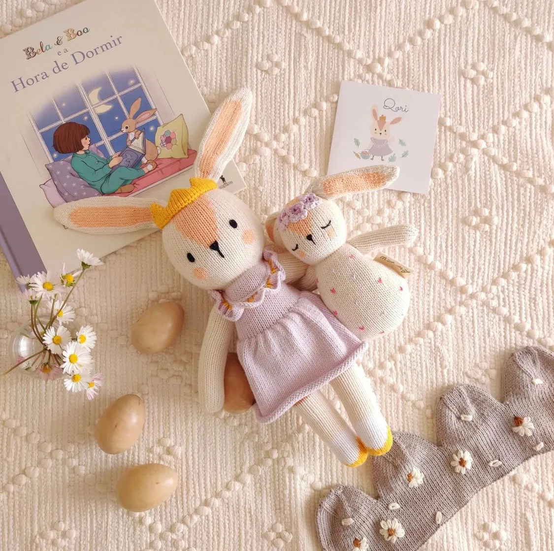 Handmade Fair Trade Rattle - Bunny