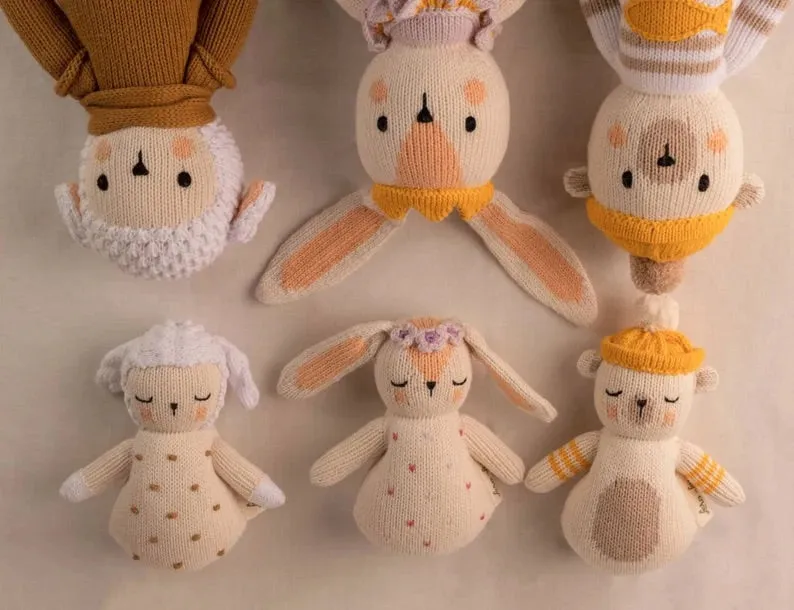 Handmade Fair Trade Rattle - Bunny