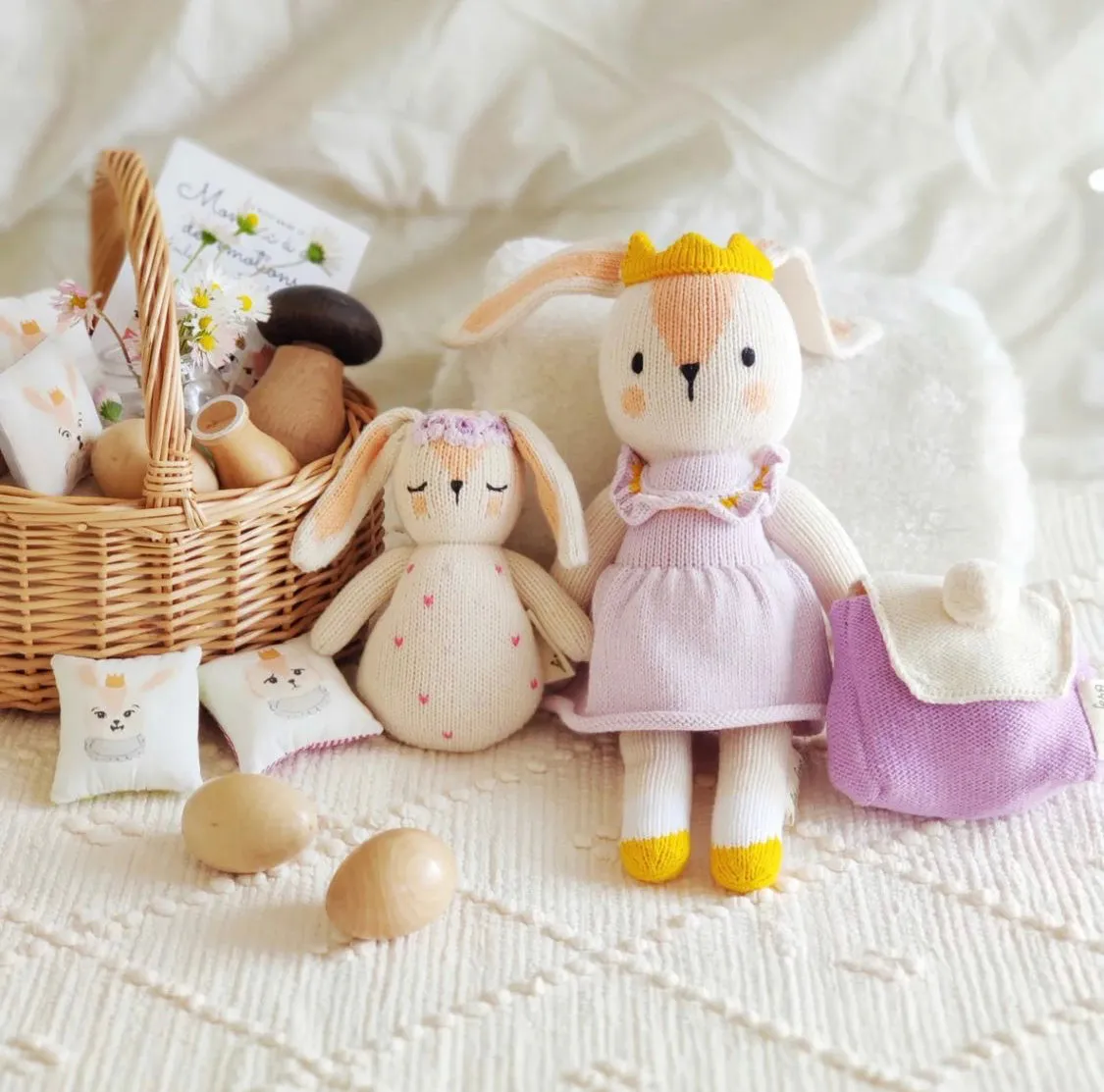 Handmade Fair Trade Rattle - Bunny