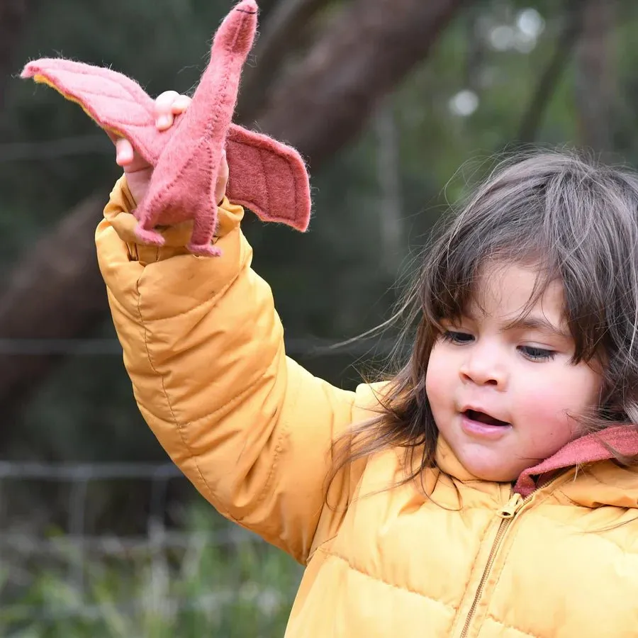 Handmade Felt Pteranodon Dinosaur Toy