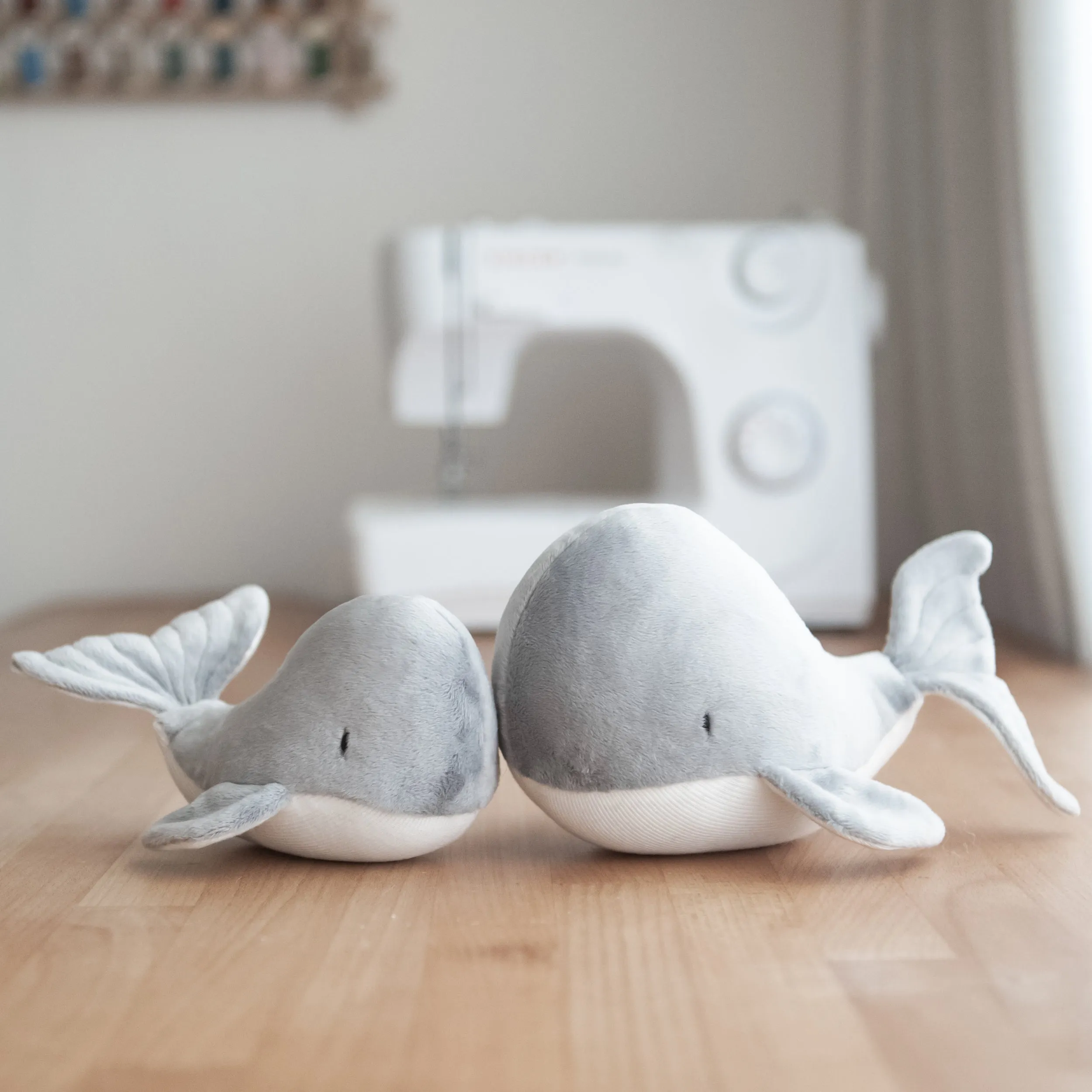 Handmade Plush Toy / Whale / baby room decor