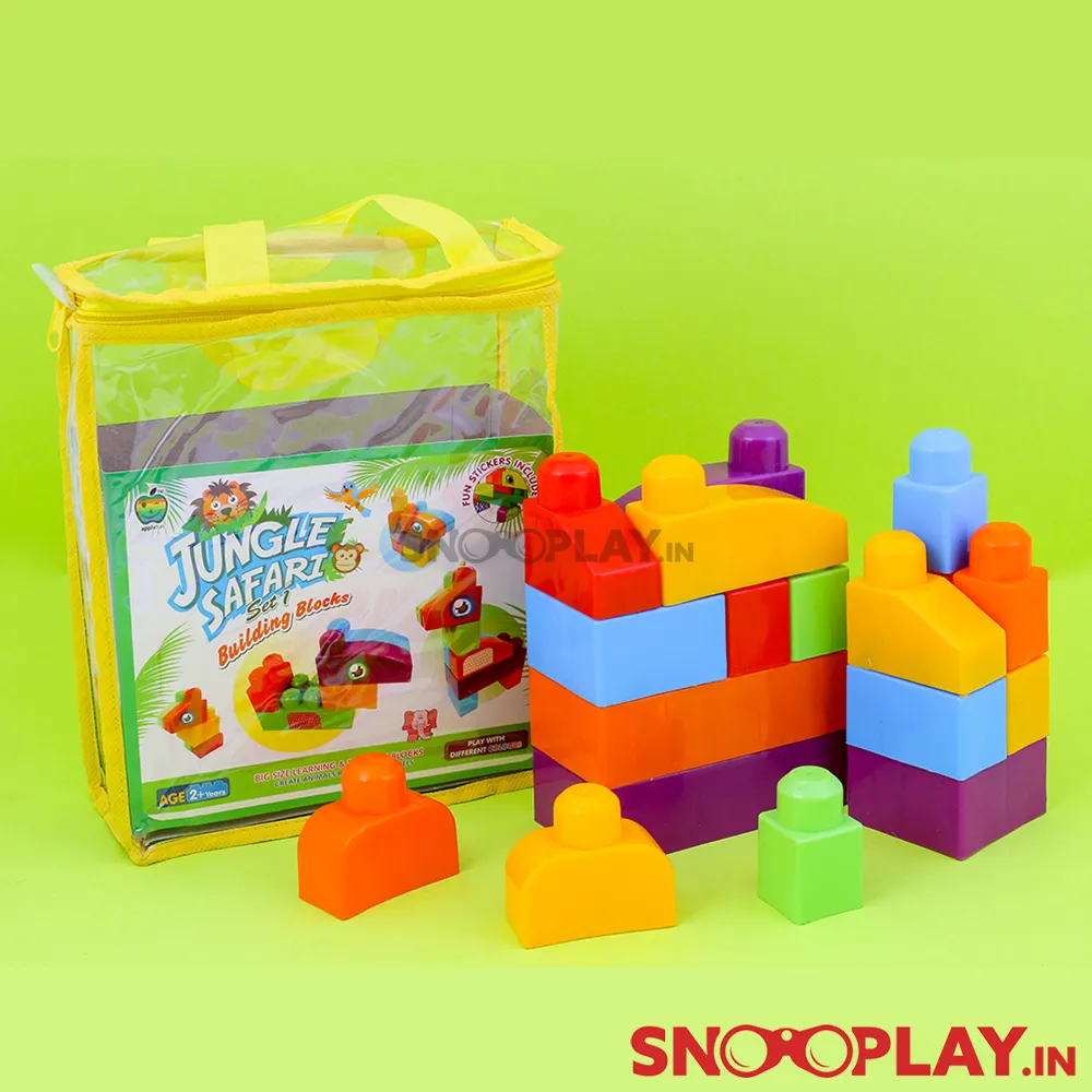 Jungle Safari Building Blocks Game Set 1 (Build Animals)