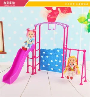 Kid's play house toys Doll Accessories Handmade Doll's Toy Doll's Children's Slide  For Dolls